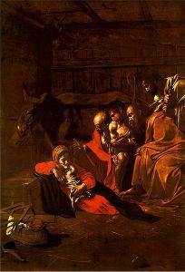 Caravaggio (1571–1610) - Adoration of the Shepherds (1609)