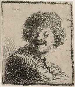Rembrandt - Self Portrait Laughing, 1630
